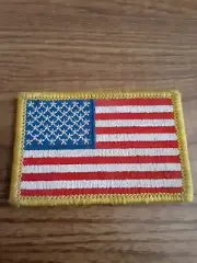 American Flag Morale Patch Hook and Loop Embroidered