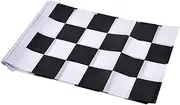 Racing Hand Flags, Car Party Decorations, Checkered Banner Flag, Weather-Resistant Fabric, 14x21cm for Long-Lasting Use Without Worrying About Fading or Tearing
