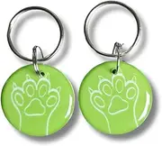 Compatible with Sureflap Surefeed Microchip RFID Collar Replacement Tags, Pack of 2, Waterproof, for Pets Without Microchip (Green)