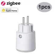 Tuya Smart Zigbee 3.0 Power Plug 16A EU Outlet 3680W Meter Remote Control Work w