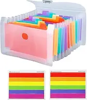 3 Pockets A6 Flashcard Organiser with Sheets – Portable Storage for Index Cards, Study Materials, and Notes