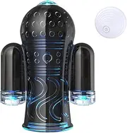 Male Sex Toys Masturbator Penis Vibrator Male Stroker with 10 Vibration Motors, 360°Wrapping Sex Machine Adult Sex Toy for Training & Increase Endurance