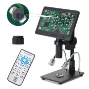 HAYEAR 26MP HDMI-compatible Digital Microscope 2100X Digital Magnification Adjustable 7 inch Screen 60fps Hight Frames R