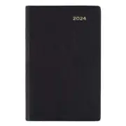 Black Collins Debden Belmont B7R Week to View 2024 Padded Cover Pocket Diary