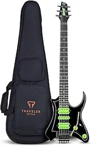 Traveler Guitar Vaibrant 88 Deluxe Guitar, Cosmic Black