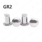 Titanium GR2 Round Head Solid Rivets M4 M5 M6 M7