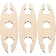 3 Pcs Wood Wine Rack Racks for Kitchen Storage Tabletop Creative Decoration
