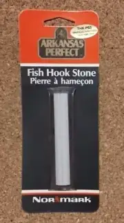Vintage NOS Genuine Arkansas Hard Tapered Hook Sharpening Stone Whetstone