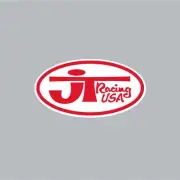 JT Racing - OVAL - Red & White decal - Old School BMX
