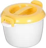 PEPLAYTAL Microwave Rice Cooker Multi Purpose Rice Container for Home Use for Cooking Rice Vegetables Noodles