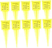 ibasenice 10Pcs Rain Gauges Durable Plastic Measuring Tools for Accurate Rainfall Measurement Garden and Lawn