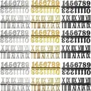 18Sets Clock Numerals Kit Including Arabic Number and Roman Number DIY Digital