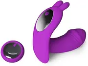 Urway Rabbit Vibrator Wireless Control Clit Dildo Rechargeable Adults For Woman Female Wearable Vibrating Massager Sex Toys Purple