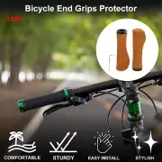 Bike Handlebar Grip Cover 134mm Lightweight MTB End Grips Protector Brown 1 Pair