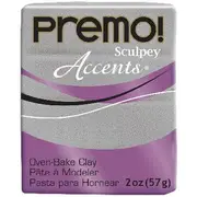 Sculpey Premo Modelling Clay White Gold Glitter 57g