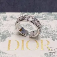 在飛比找Yahoo!奇摩拍賣優惠-[香港名品]Dior 迪奧滿鑽系列CD字母精緻設計戒指 指環