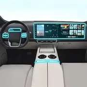Car Interior Film Dashboard Piano Board Shift Center Console Anti-Scratch Transparent TPU Protection Film,for Leading Ideal L7 L8 L9 2021-2023 (GPS Navigation)