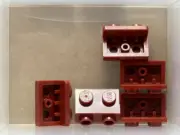 LEGO Parts - Dark Red Bracket 1 x 2 - 1 x 2 - No 99781 - QTY 5