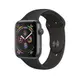 蘋果Apple Watch Series 4 GPS 40mm 太空灰鋁金屬錶殼黑色運動型錶帶[公司貨]