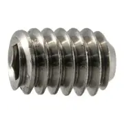 1/4"-20 x 3/8" 18-8 Stainless Hex Socket Headless Set Screws (12 pcs.)