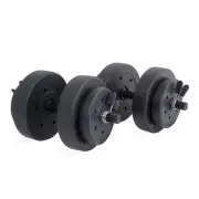 40Lb Adjustable Vinyl Dumbbell Set Home Gym Weights Fitness Equipment