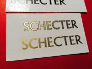 Vintage Schecter Metallic Inks Guitar Headstock Waterslide Decals 2 per order