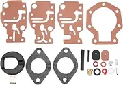 Yctze Carburetor Repair Kit Carburetor Recovery Kit 0439073 Metal ABS Rubber Wear Resistant Fit Johnson Evinrude 6HP 8HP 20pcs