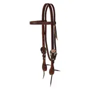 Weaver Flower Straight Browband Headstall