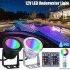 Submersible LED Dimmable Flood Light RGB Dimmer Underwater Light Remote Control