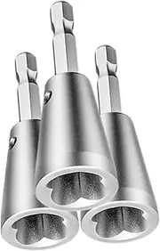 KITANDOVE Drill Mountable Wire Twisting Tool Set 3pcs Electric Wire Connectors for Electrician Cable Twisting Machine