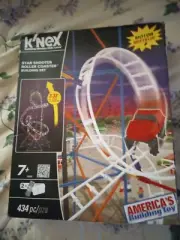 K'Nex Knex 13409 Amazin' 8 Roller Coaster Building Set Motorized New Open Box
