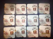 12 the same JIM BEAM Bourbon Spirits collectable COASTERS side bottle