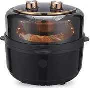 5.5L Air Fryers, 1350W Compact Air Fryers with 30-Minute Timer, Max 200℃ Setting Digital, Air Fryer Oven with Rapid Air Circulation, Auto Shutdown Timer