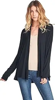 [RENEEC.] Women's Extra Soft Natural Bamboo Open Front Cardigan - Made in USA