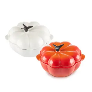 【Le Creuset】南瓜琺瑯鑄鐵鍋22cm(棉花白/含羞草黃/火焰橘)