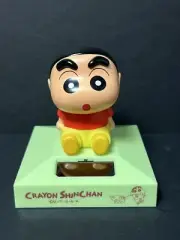 New Solar Powered Dancing Toy Bobblehead - Japan Crayon ShinChan Boy - Green