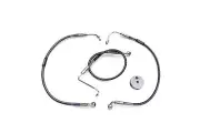 Edelbrock R08731DS Stainless Steel Front Brake Hoses - For 22-5/8 Inch &