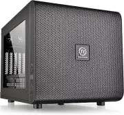 Thermaltake Core V21 SPCC Micro ATX Cube Computer Chassis CA-1D5-00S1WN-00 Black