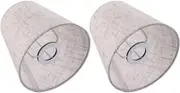 Minkissy 2pcs Fabric Lampshade Small Lamp Shades for Floor Lamps Shade Fabric Lamp Shade Drum Light Cloth Lamp Shade Covers Line Lampshade Small Table Lamp Mini