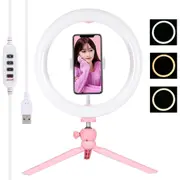 10.2 Led Ring Light with Tripod and Phone Clamp - 3 Modes Dual Colour Temperature Dimmable