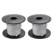 30AWG Gauge Stranded Hook-Up Wire PVC Tinned Copper Wire Spool 50m/164ft Gray