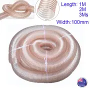 100mm PU Flexible Air Exhaust Pipe Extractor Hose Dust Gas Ducting Ventilation