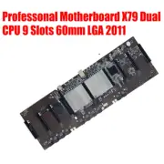 BTC-X79 Dual CPU Mining Motherboard 9 Slot Cards 3060 Graphics Card DDR3 2023