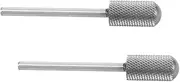 HAKIDZEL 2pcs Nail Drill Bits Cuticle Drill Bits for Nails Sanding Grinding Head Carbide Cleaner
