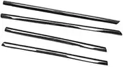 QASULER Car Door Edge Protector, for Nissan, for X-Trail, T30 2001-2006 4 Pcs Black Outside Windows Rubber Seal Window Glass Car Roof Weatherstrip Seal