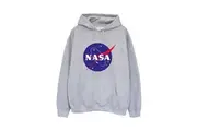 NASA Womens/Ladies Insignia Logo Hoodie (Heather Grey) - UTBI2190