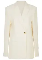 Helmut Lang Linen-blend Blazer - Ivory - 8 8