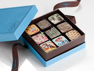 【預購】大阪 Marie Belle 豪華巧克力 藝術巧克力 藍盒子 紐約 糖果 婚禮小物 情人節禮物 有提袋