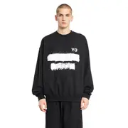 [Y-3] Graphic Crewneck Sweatshirt Black