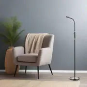 Modern Adjustable LED Floor Lamp in Black, White or Nickel